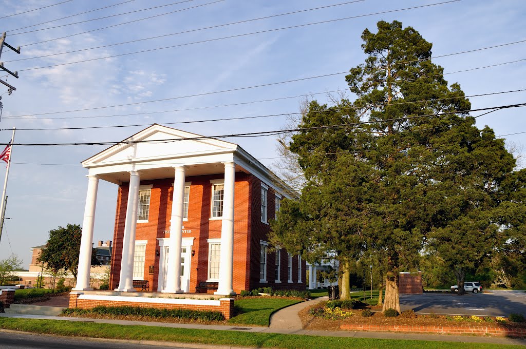 VIRGINIA: SUFFOLK: old Nansemond County Court House (1837), now the Suffolk Visitor Center, 524 N. Main Street, late afternoon by Douglas W. Reynolds, Jr.