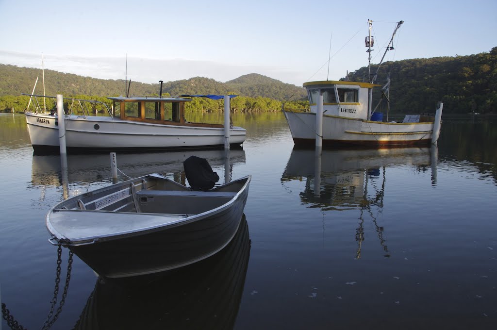 Reflections at Dawn on Patonga Creek by snucklepuff