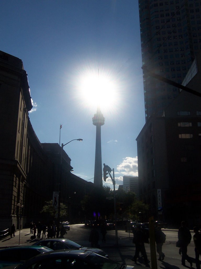 CN Tower Eclipse by eanna