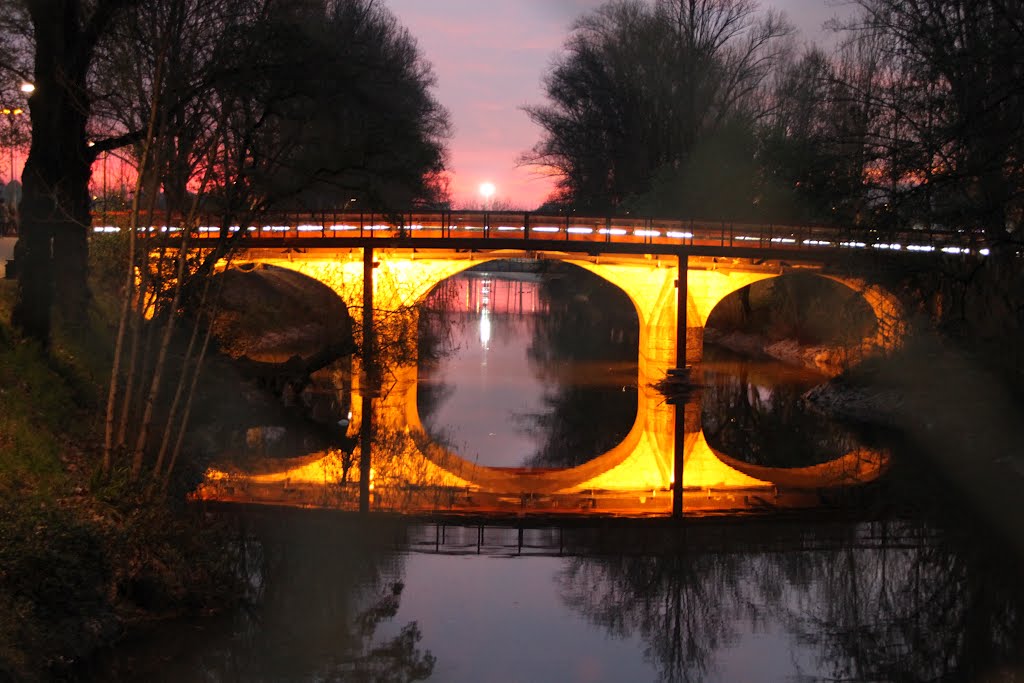 Ponte sob o rio Liz , Leiria by rapazao