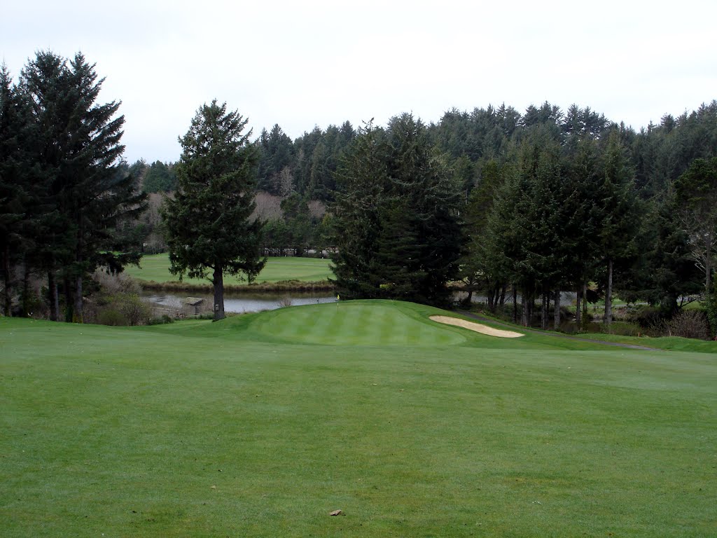 Salishan Spa & Golf Resort, Hole 9, Par 4, 440 yds by ©dyakimec