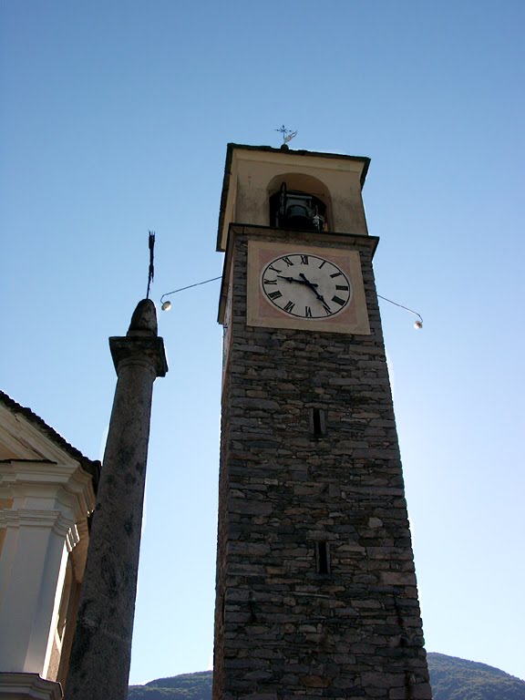 Valle Verzasca - Kirche Bergdorf Mergoscia by Uwe Häntsch