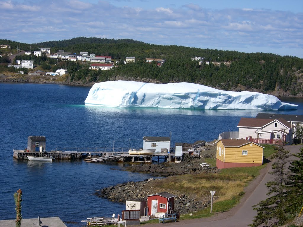 Berg in the Tickle. Just entering Leading Tickles harbour. by jstockley