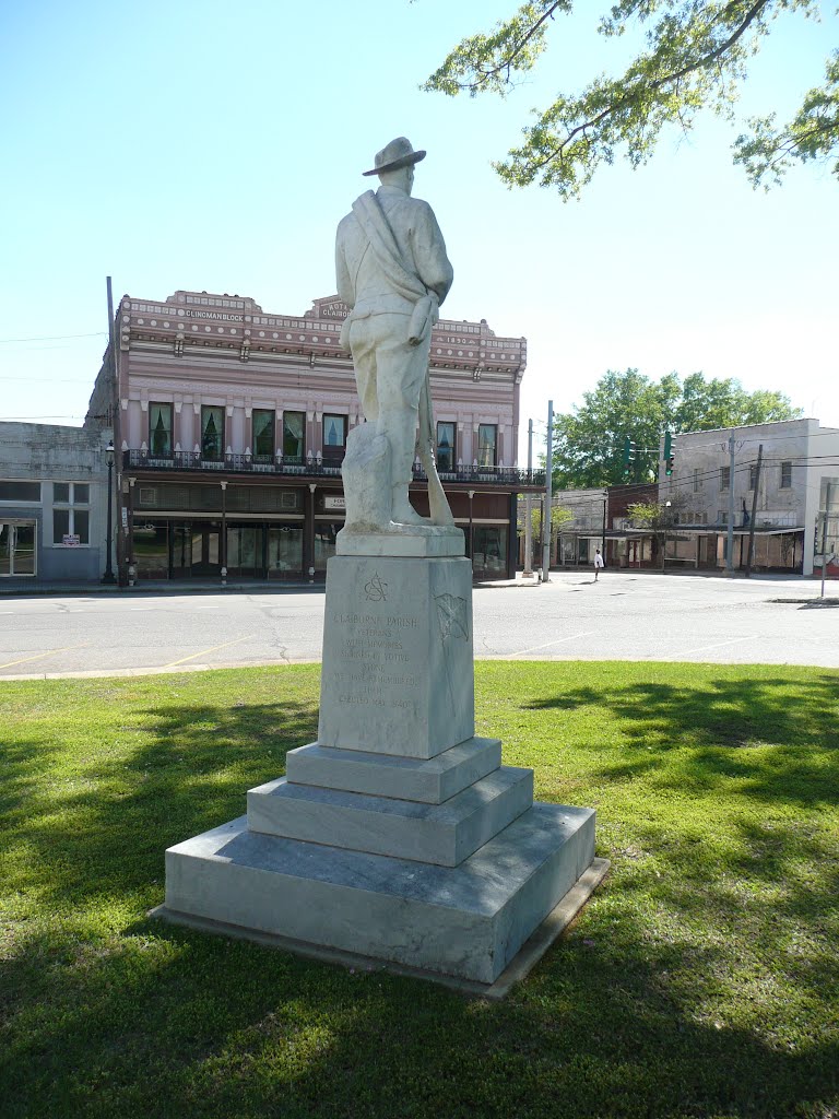 Clairborne Parish Confederate Monument Back by NOTDuck