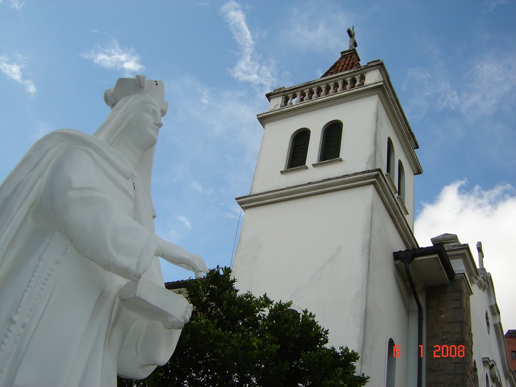 Imagem de Santa Terezinha e Torre da Capela do Convento by Emilio Pechini