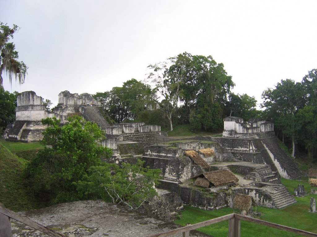 Tikal plaza by T.J. Martin