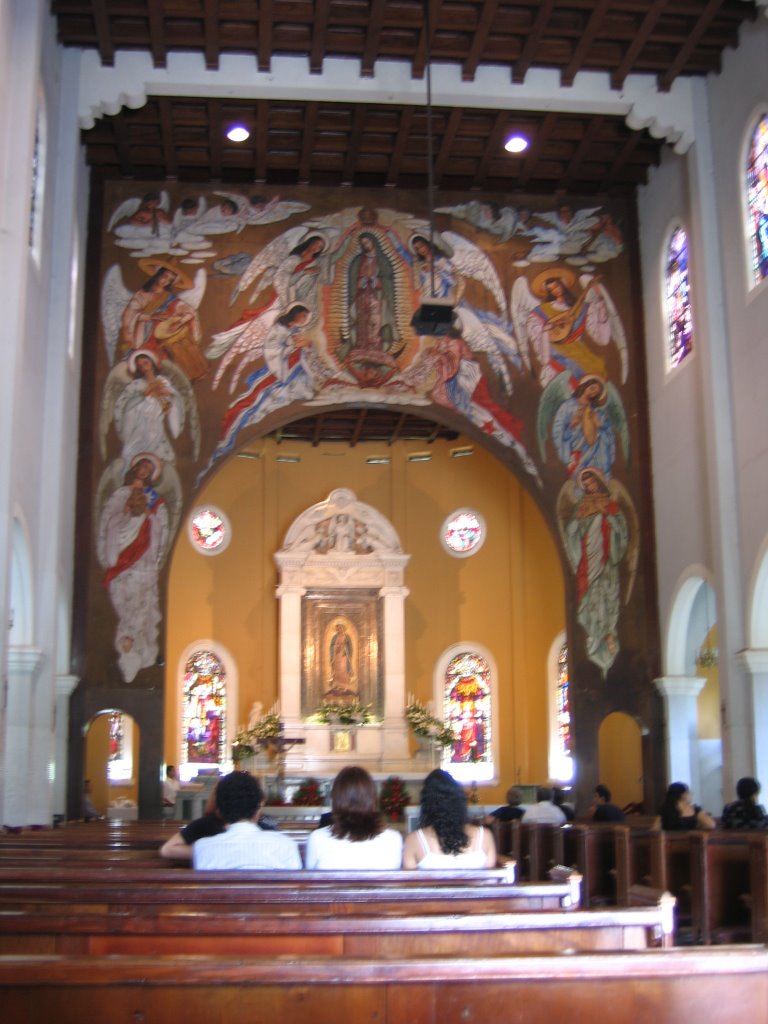 Inside the Virgen de Guadalupe church by T.J. Martin