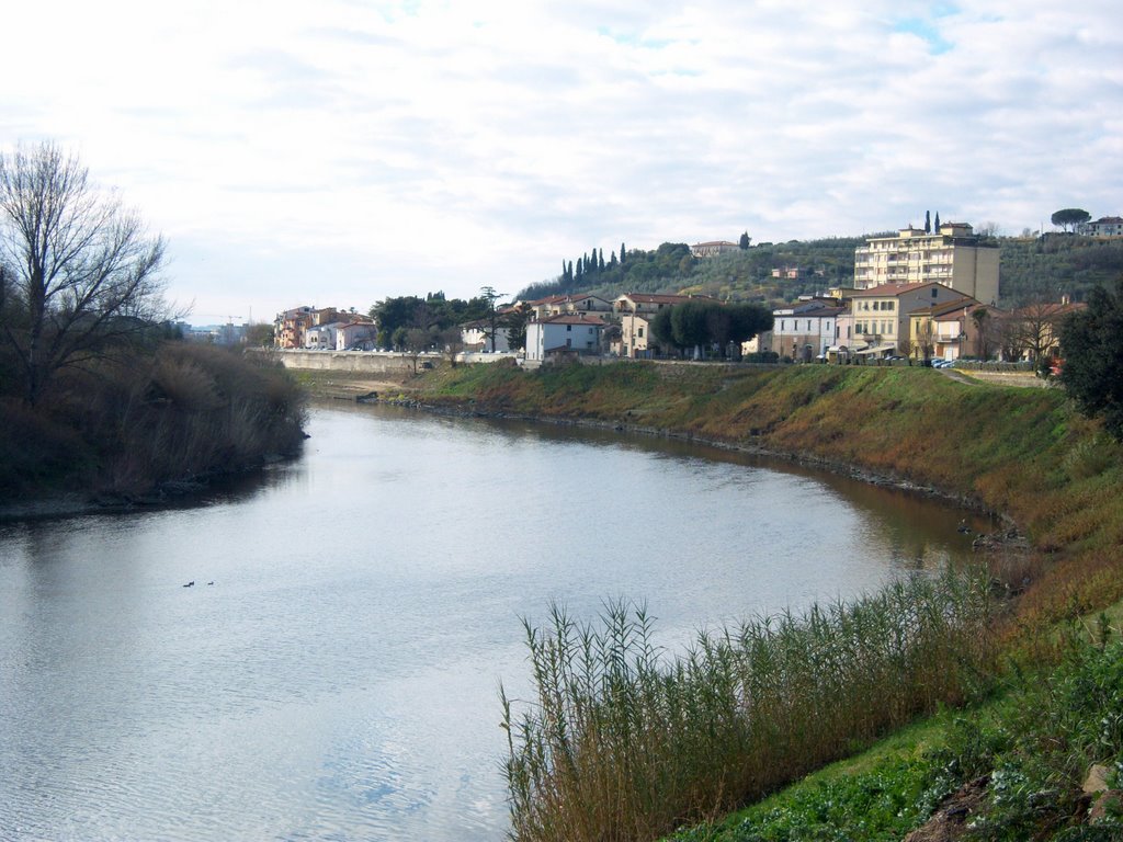 Curva Arno Limite sull'Arno by tamburellista