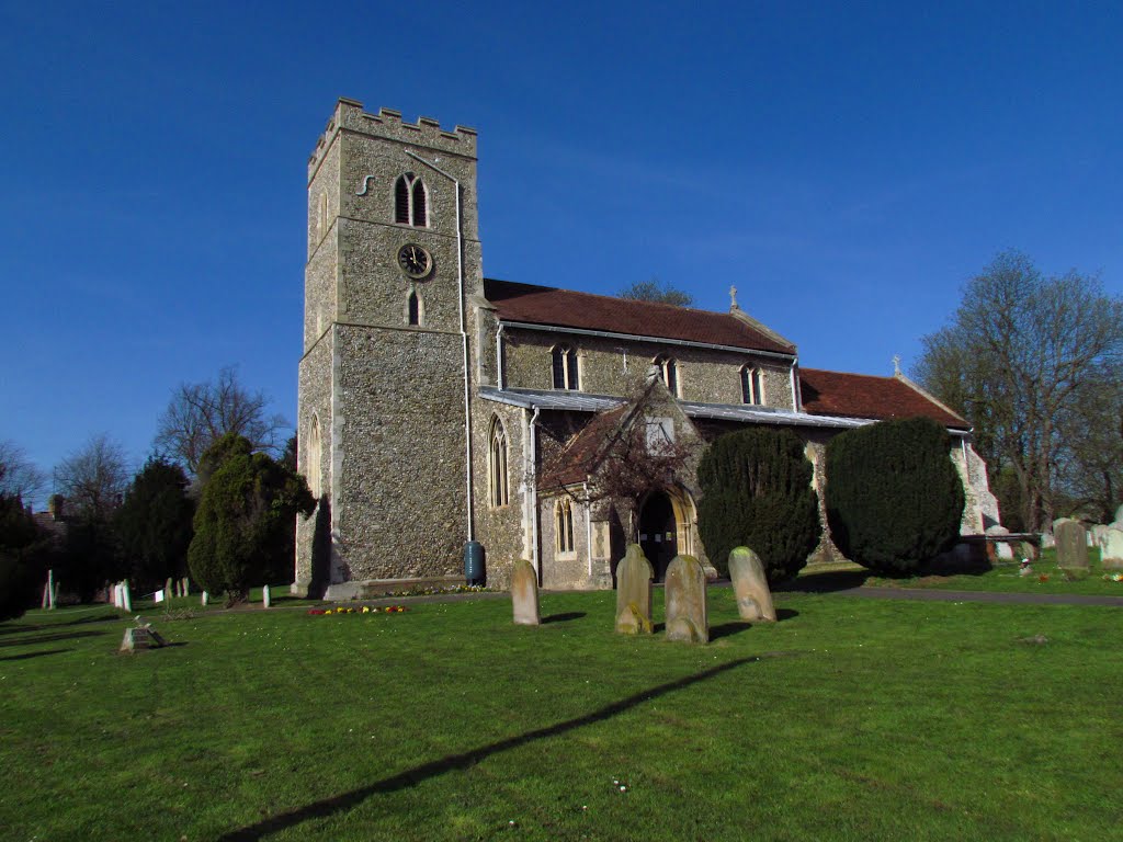 All Saints Church, Sproughton, April 2012 by wiggyretired