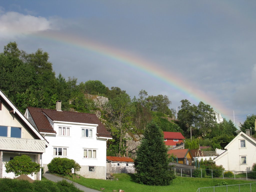 Regnbue over Follese, Askøy - 12.07.2008 by Oslo1