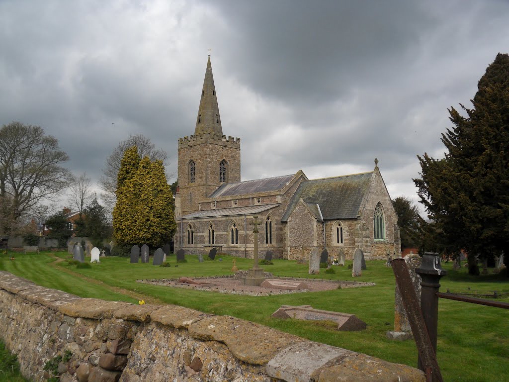 Strange sky at North Kilworth village Church. St Andrew, LE17 6HD. by Bobsky.