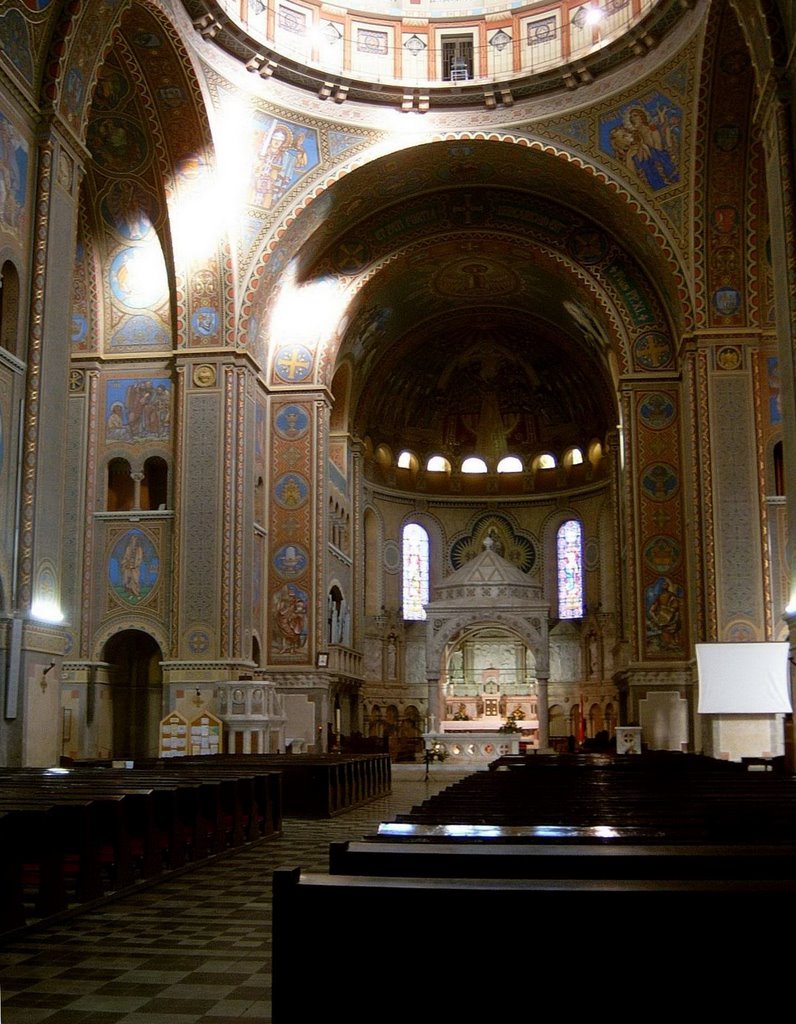 Interior of the Cathedral of Szeged, Hungary by Peter Kesselyak