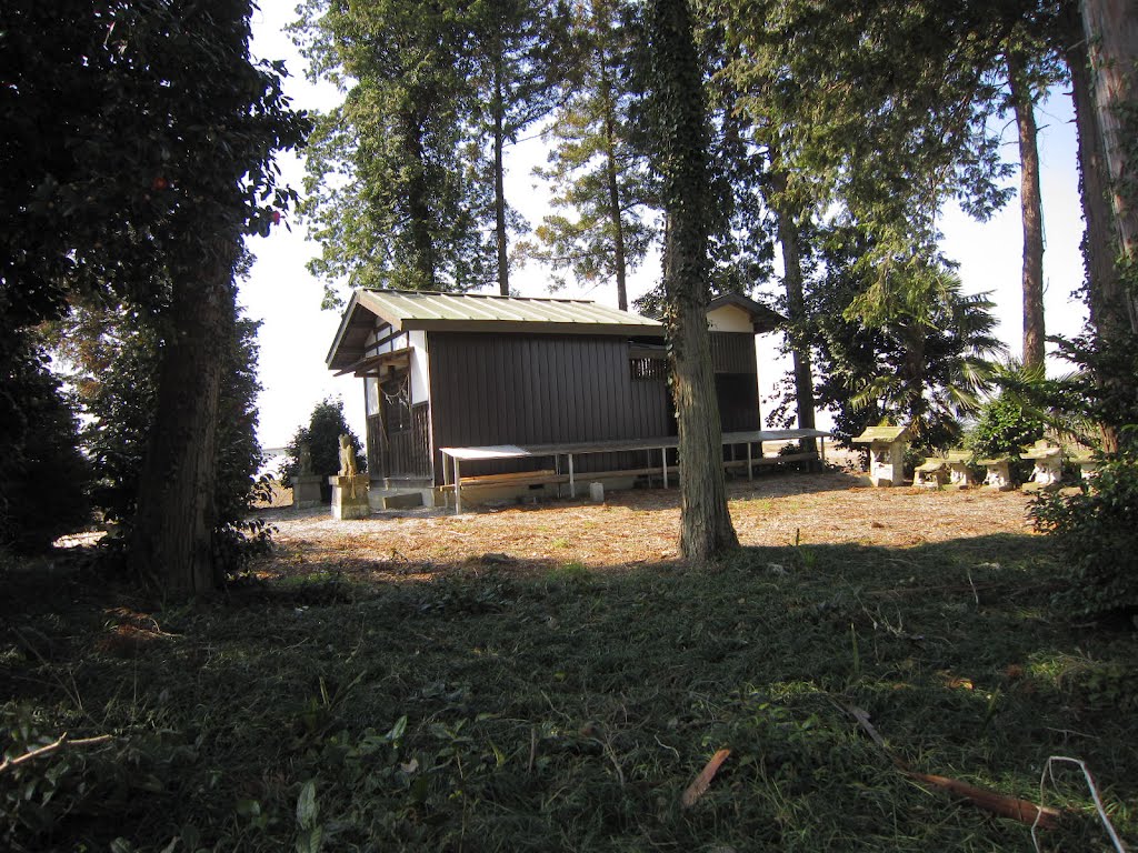 稲荷神社 (上三川町上文挾)　広大な畑の真ん中にある神社 by akayar