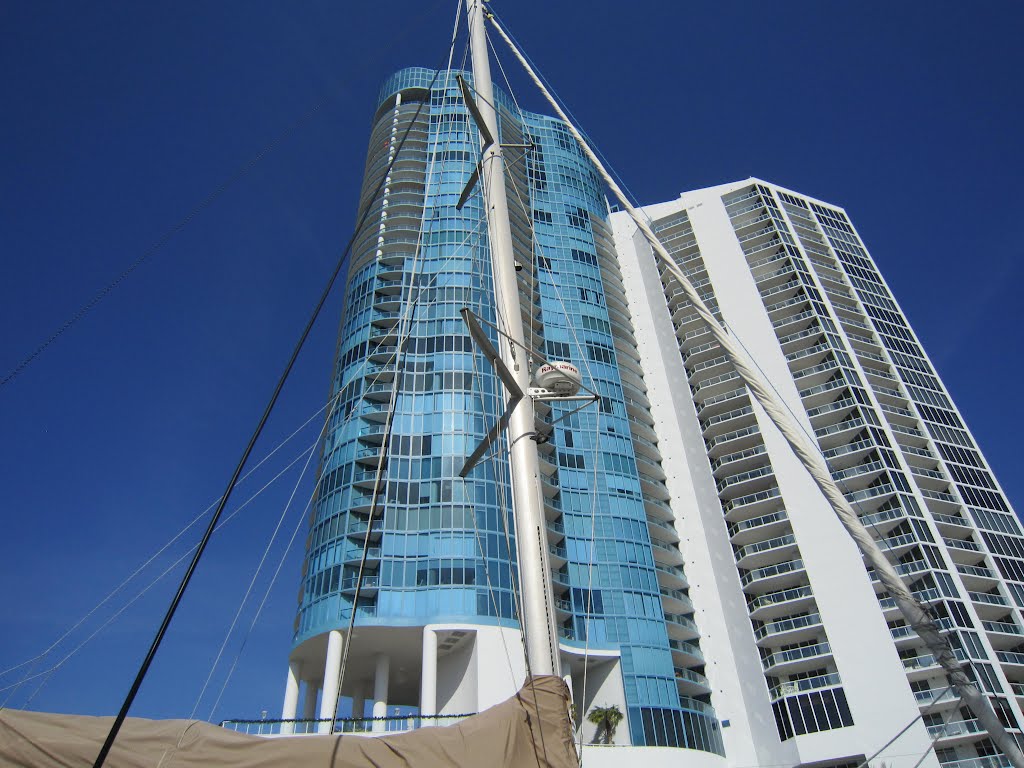 Along Riverwalk, downtown Fort Lauderdale, Florida by Richard Mc Neil