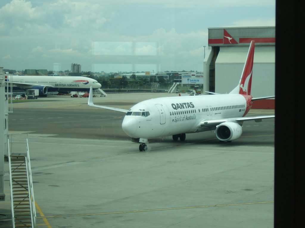 Looking out the window at domestic terminal by axeboy8