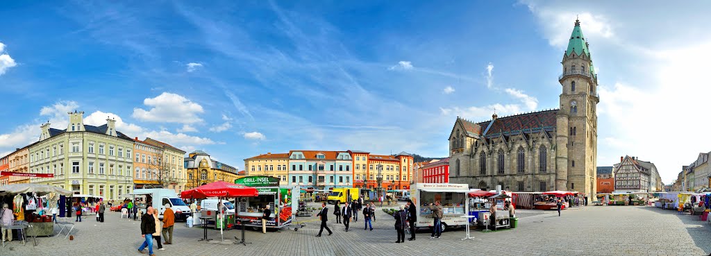 Marktplatz in Meiningen, Thüringen by Klaus Rommel