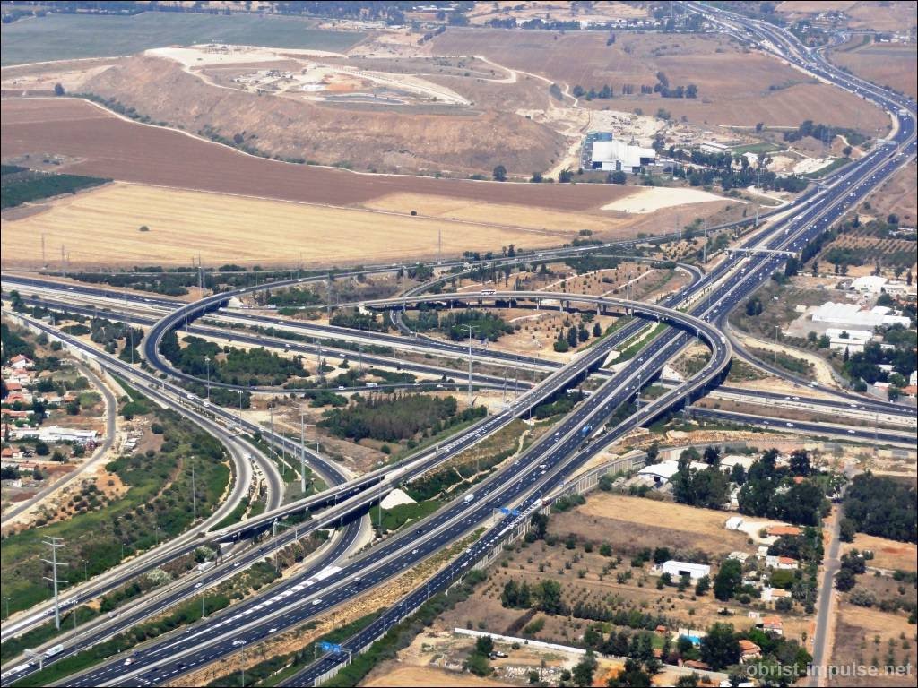 Ben Gurion junction Israel by obrist-impulse.net