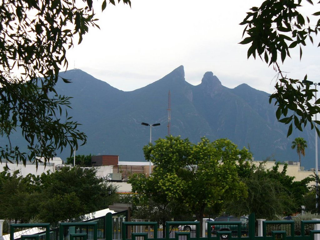 Cerro de la Silla desde la Macroplaza by ~☂slavva☂~