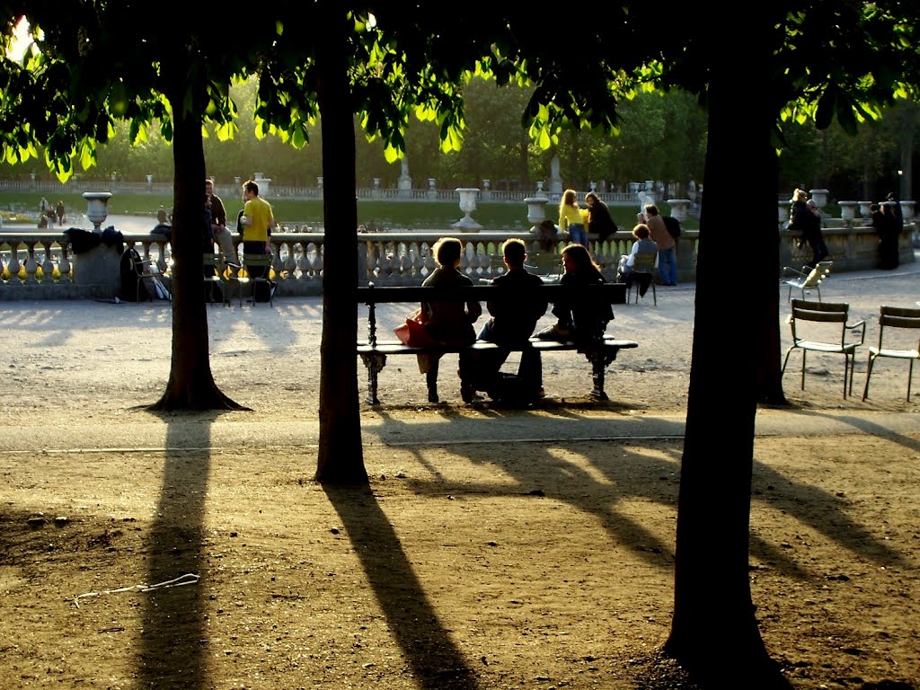 Paris Spring Evening Shadows by bfair