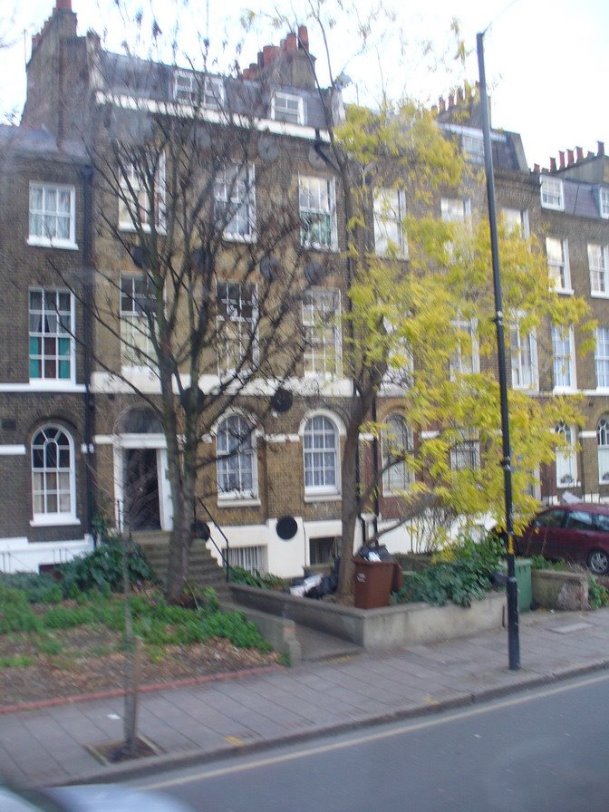 Camberwell Road & Burgess Park - house & trees by jeffwarder