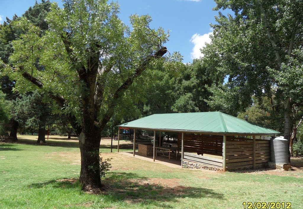 Undercover Barbeque area in Memorial Park area along King Street in AUBURN, on 12-02-2012 by Peter John Tate,