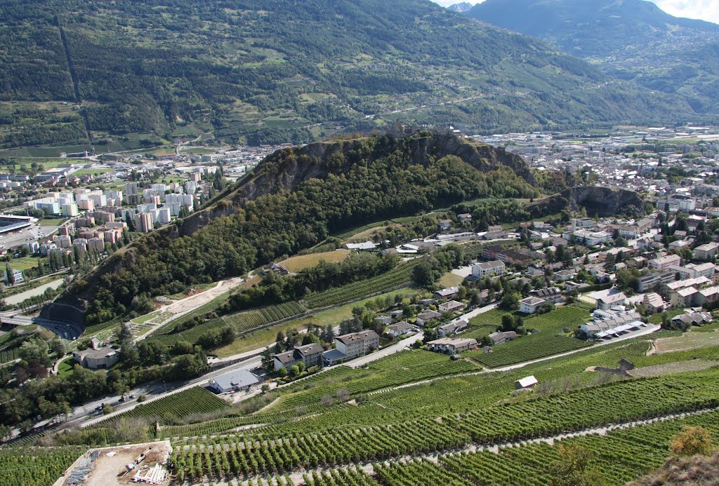 Sion - Colline et château de Tourbillon by Charly-G. Arbellay