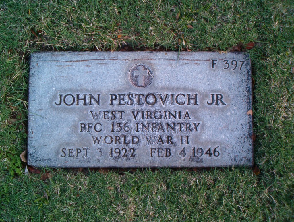 PFC John Pestovich Jr. Grave, Punch Bowl National Cemetery, Oahu, Hawaii by Pestovich