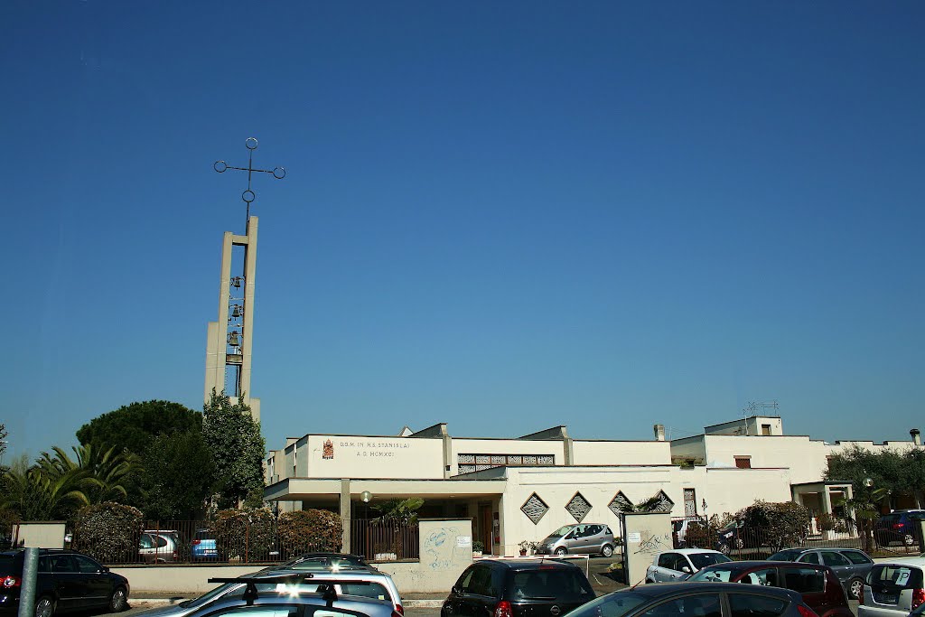 Chiesa S. Stanislao - Roma (Cinecittà) Via R. Vignali by Sandro Boschetto