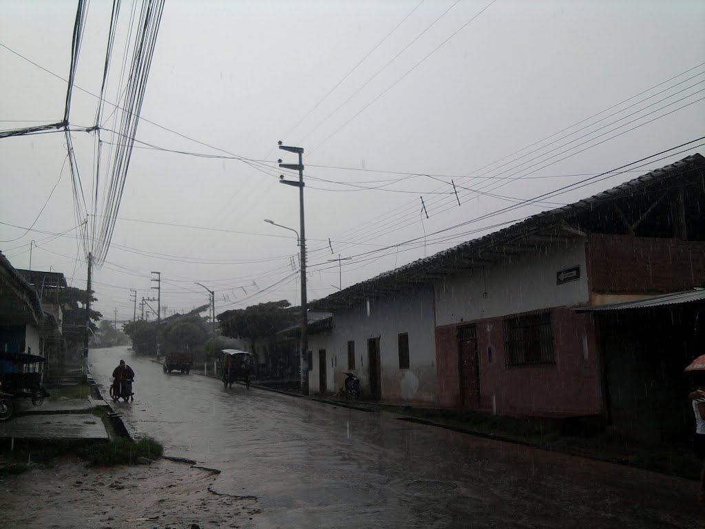 Torrencial lluvia en el Huayco, Jorge Chavez C7 by AmacedoS