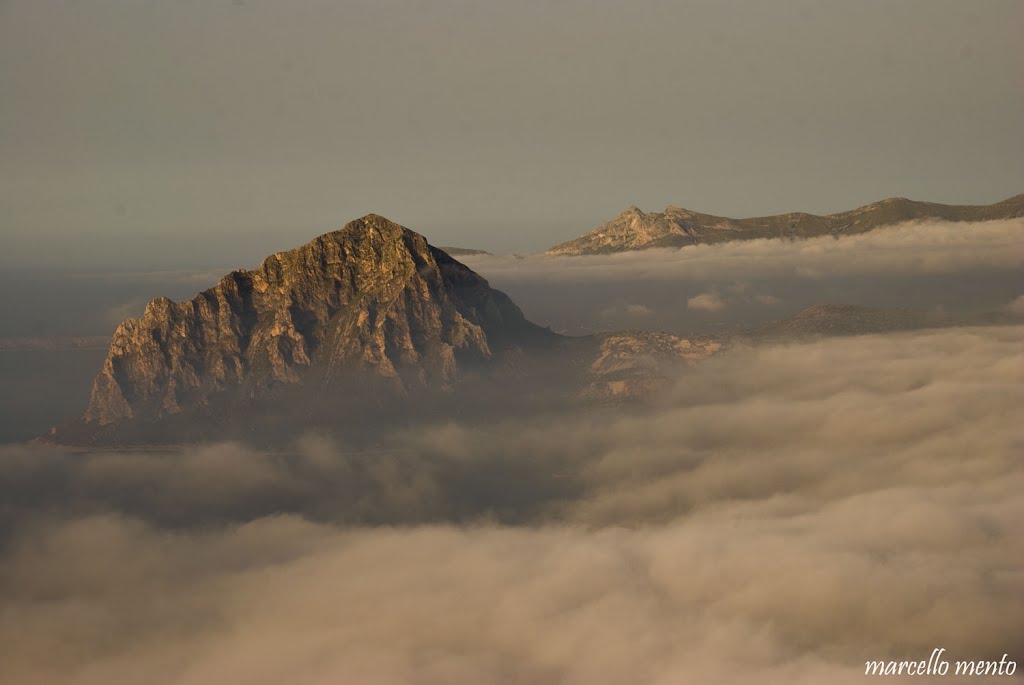 #54 - Erice, Monte Cofano sopra le nuvole /Mount Cofano above the clouds (2012 May NPC) by Marcello Mento