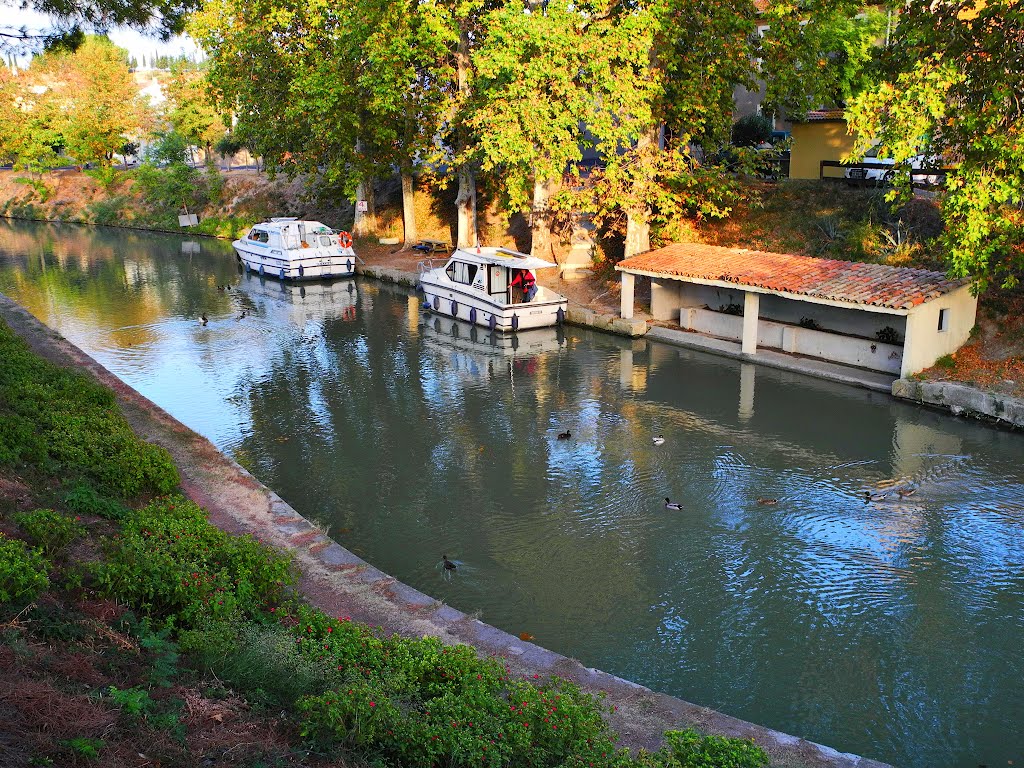 Poilhes - Canal du Midi, Languedoc-Roussillon, France by Canalous Guidemar