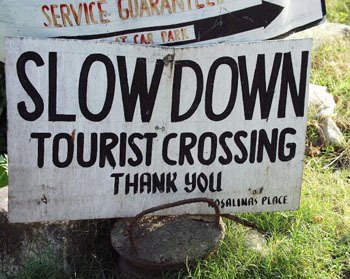 Traffic Sign in Talisay at Lake Taal by Yarkssen