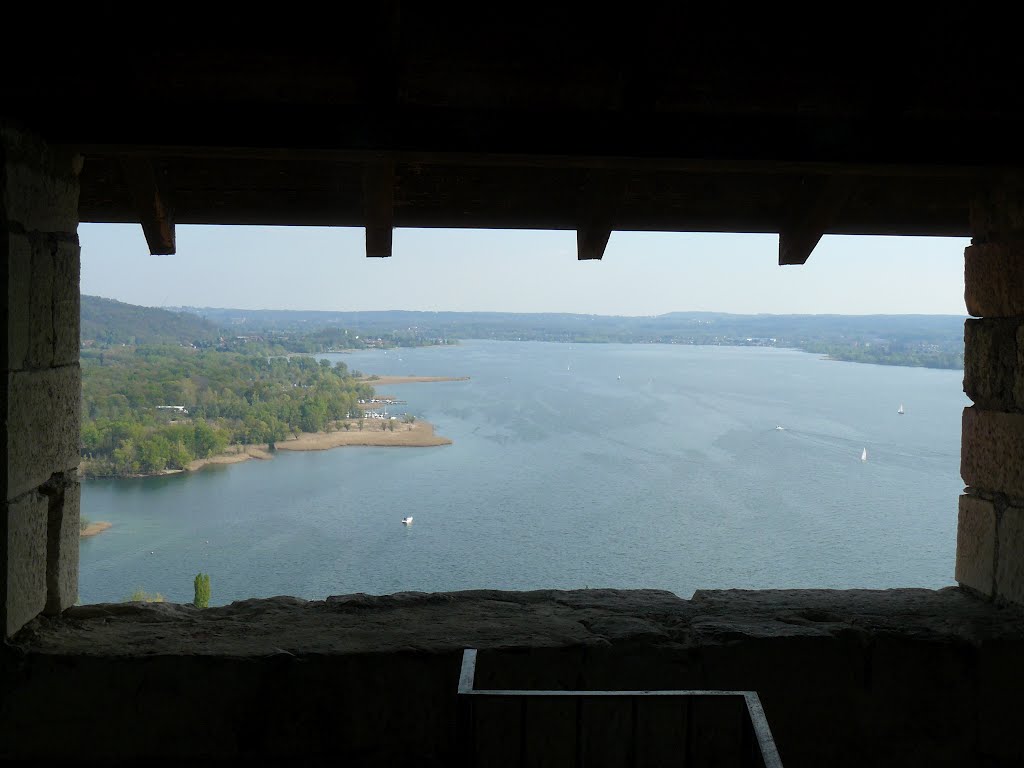 Lago Maggiore, Panorama dalla torre della Rocca di Angera by andre22