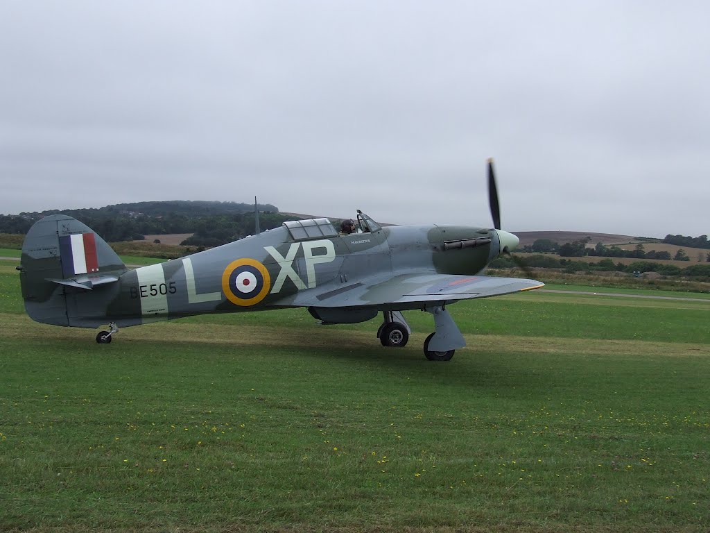 SHOREHAM ON SEA . HAWKER HURRICANE WAITING FOR TAKE OFF by Paul Knights