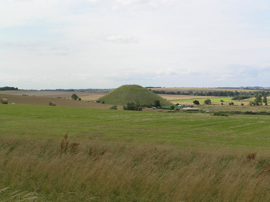 Silbury from West Kennet long barrow by brendaannc