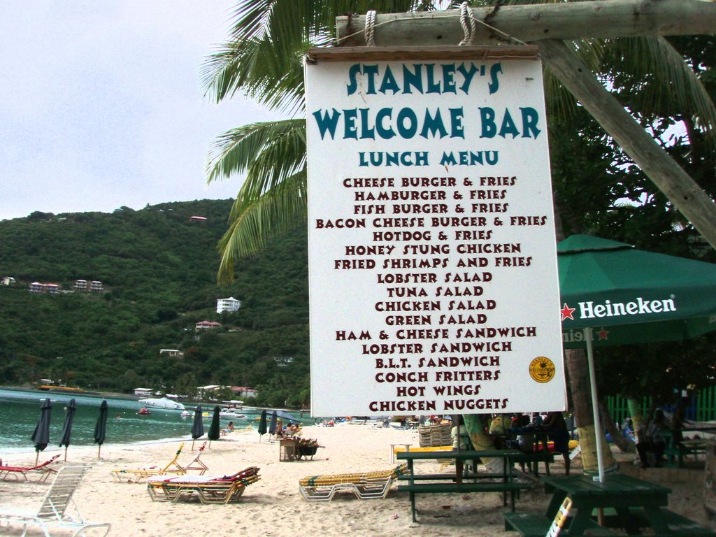 Stanley's Welcome Bar, Cane Garden Bay, Tortola by Sonya Brunt