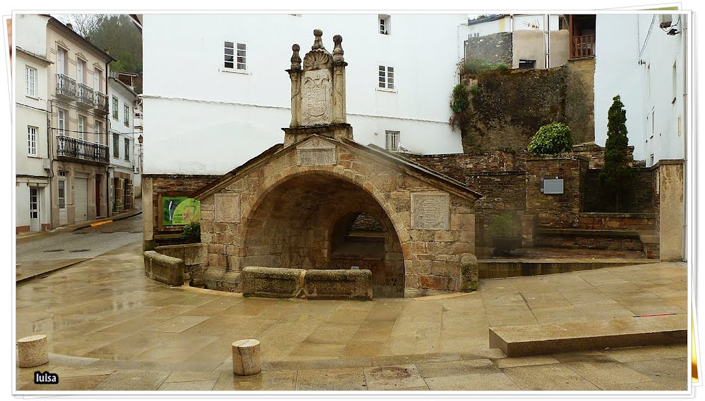 A rua da fonte, por fin finalizadas las obras,,,con lluvia para ''limpiar'' y sin coches,,, by ðº°~¨ LUISA DIAZ ¨~°…