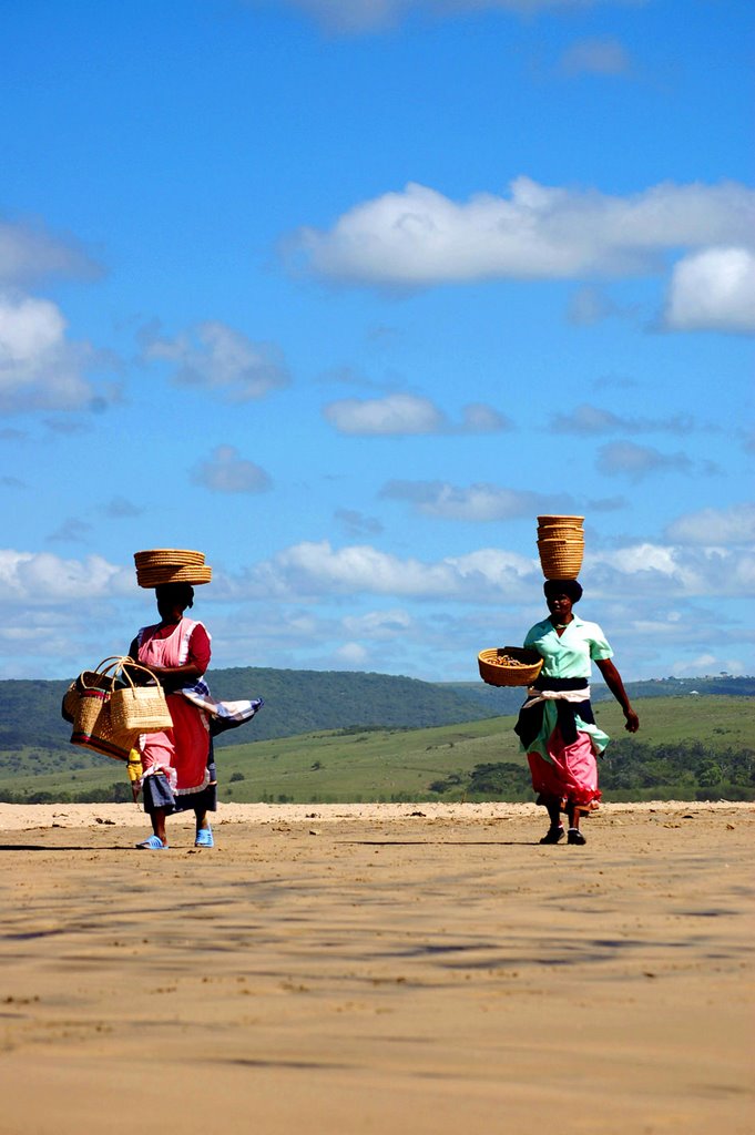 Xhosa women selling beads by j. adamson