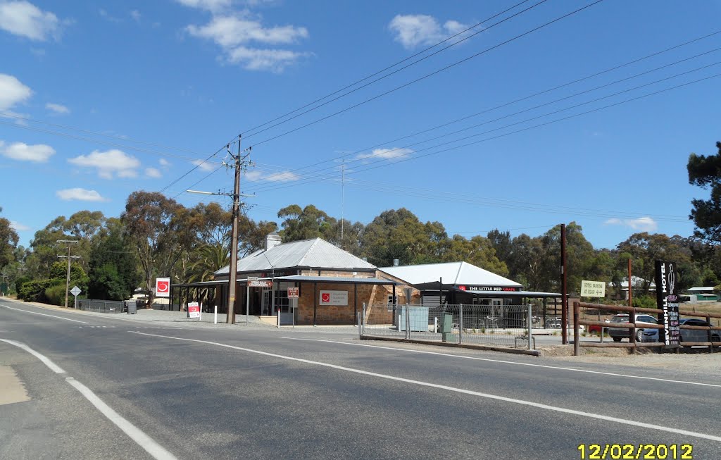 SEVENHILL Store, The Little RED GRAPE, Cellar Door, Homewares, Bakery, along the Main North Road intersection with Bayes & College Road, on 12-02-2012 by Peter John Tate,