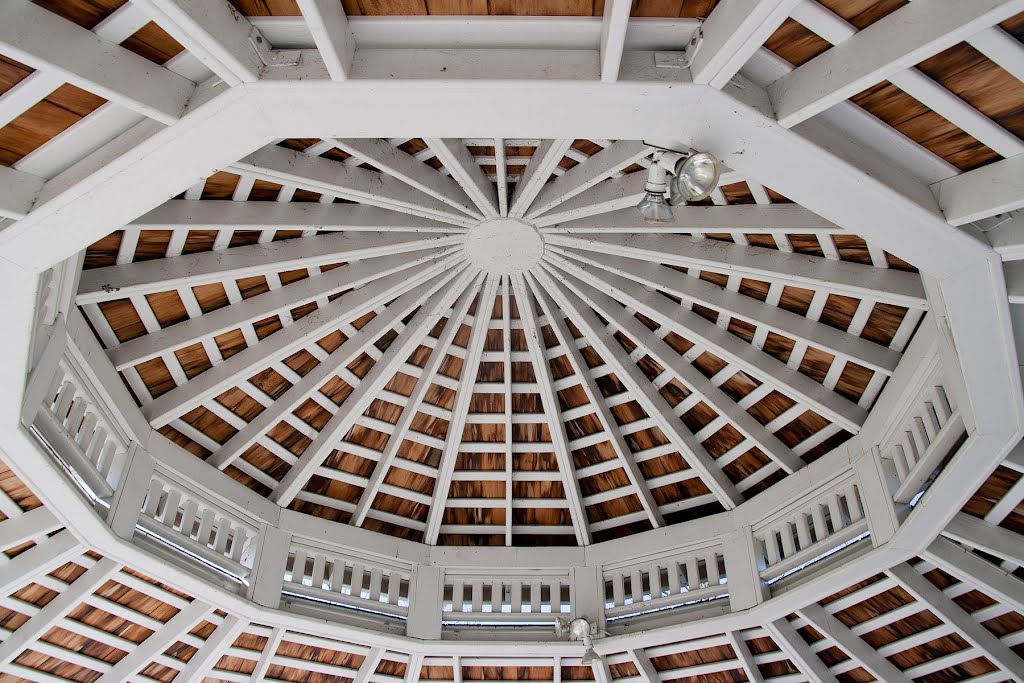 Looking up in the gazebo by Kung-E Cheng