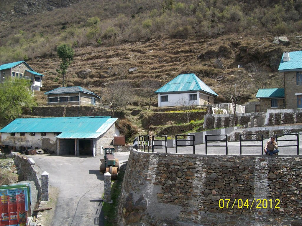 PWD Rest House at Bairagarh, base town to Saach pass, Chamba, Himachal India by Parbodh C Bali