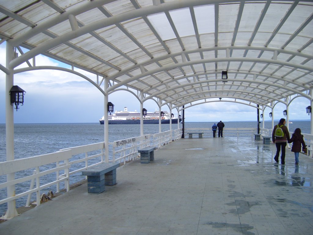 Crucero desde muelle techado by pablotortella