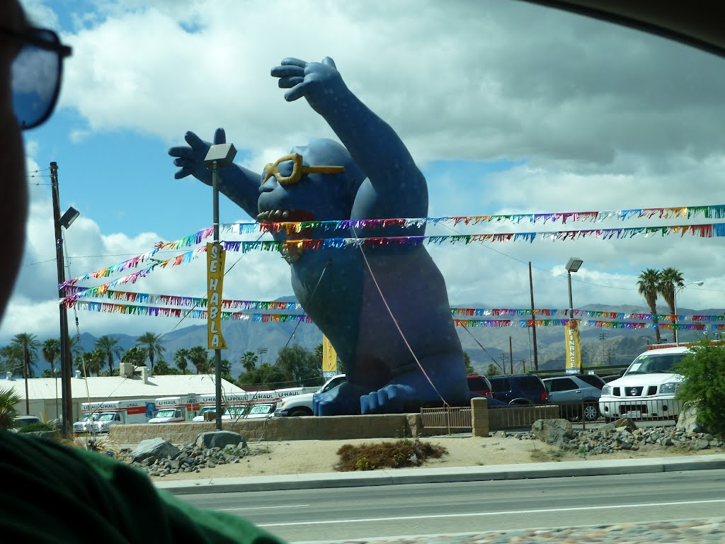 Car lot figure - in Thermal, California. I like this country! by Kevin J. Norman