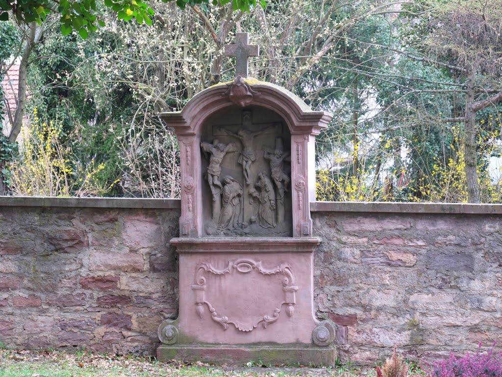 Der Laudaer Kreuzweg von 1782 (XII. Station - Jesus stirbt am Kreuz) by H. Beierstettel