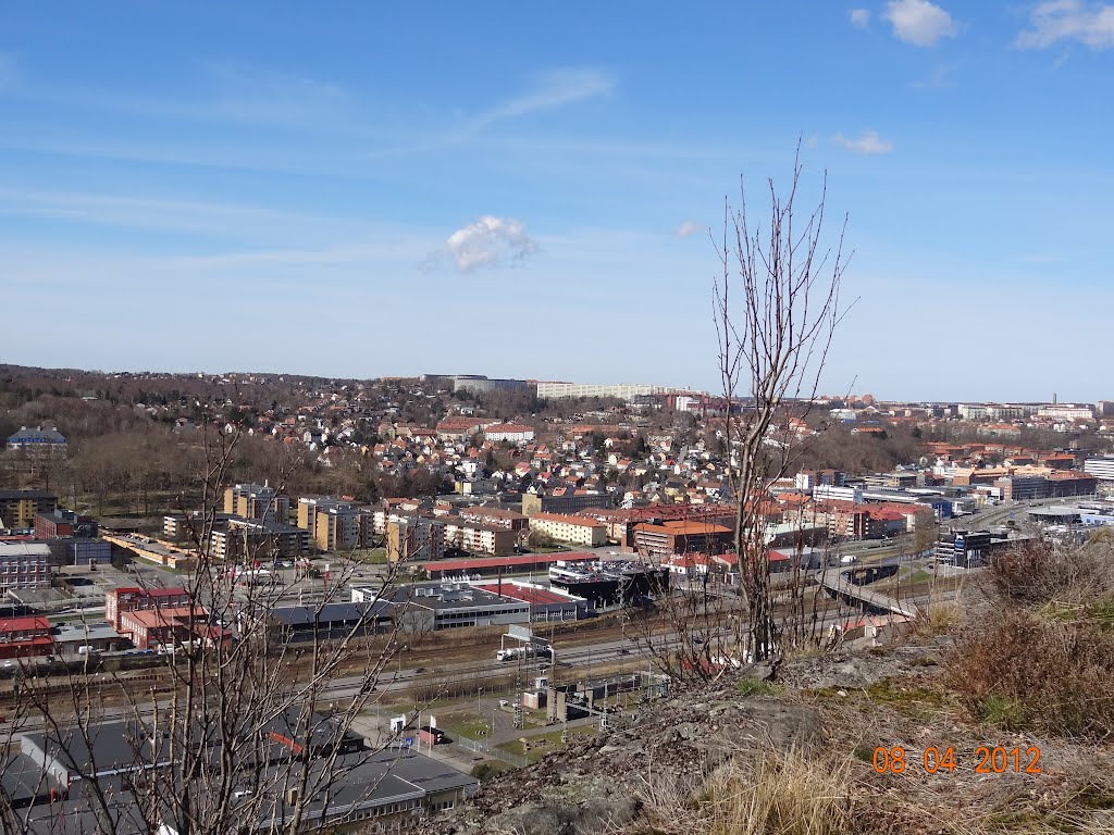 Utsikt över Mölndal, Krokslätt från Kallebäcksberget by jsx1