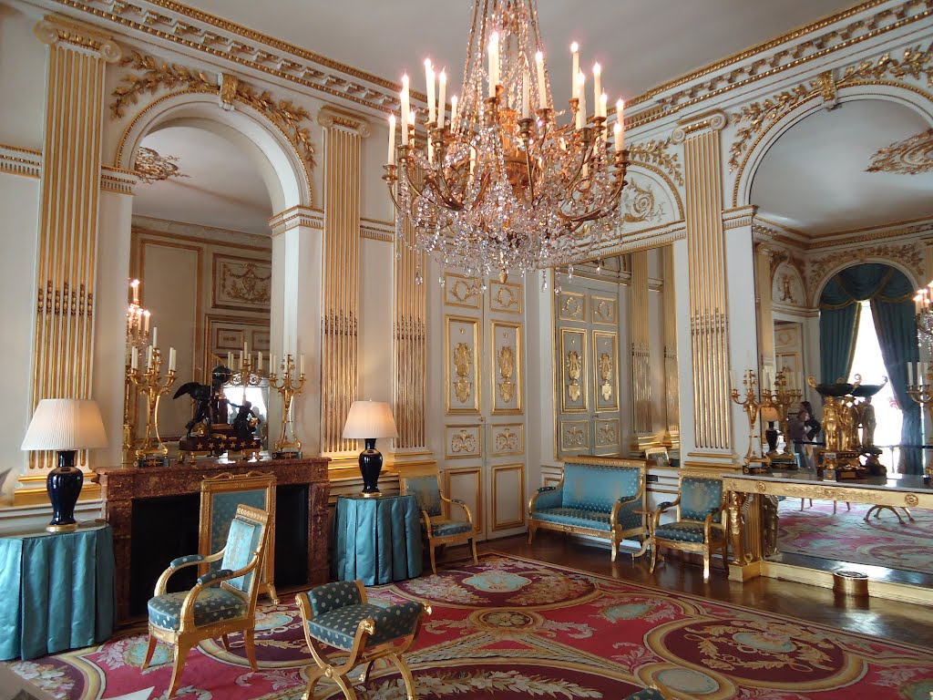 Paris, hôtel de Charost, salon bleu, Pierre Patte et Louis-Pierre Fixon, c. 1785-1792 by Laclos