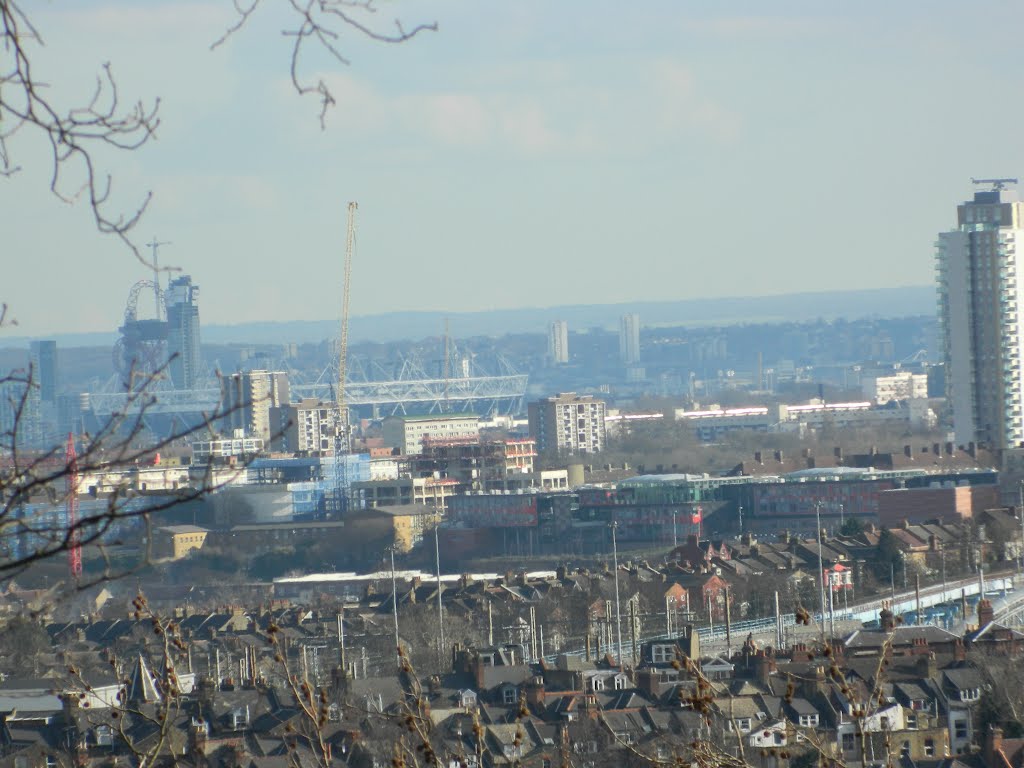 The Olympic Stadium from Alexandra Palace by andrewskilton