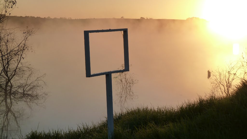 The misty sign post by Matthew R Lee