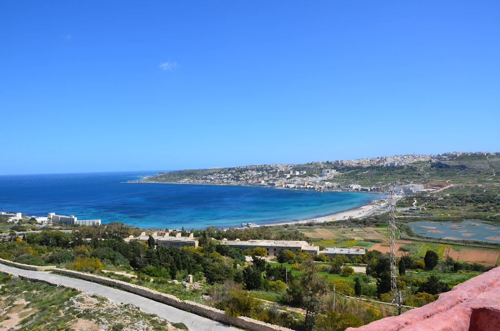 Mellieha bay ghadira, malta by mario castro