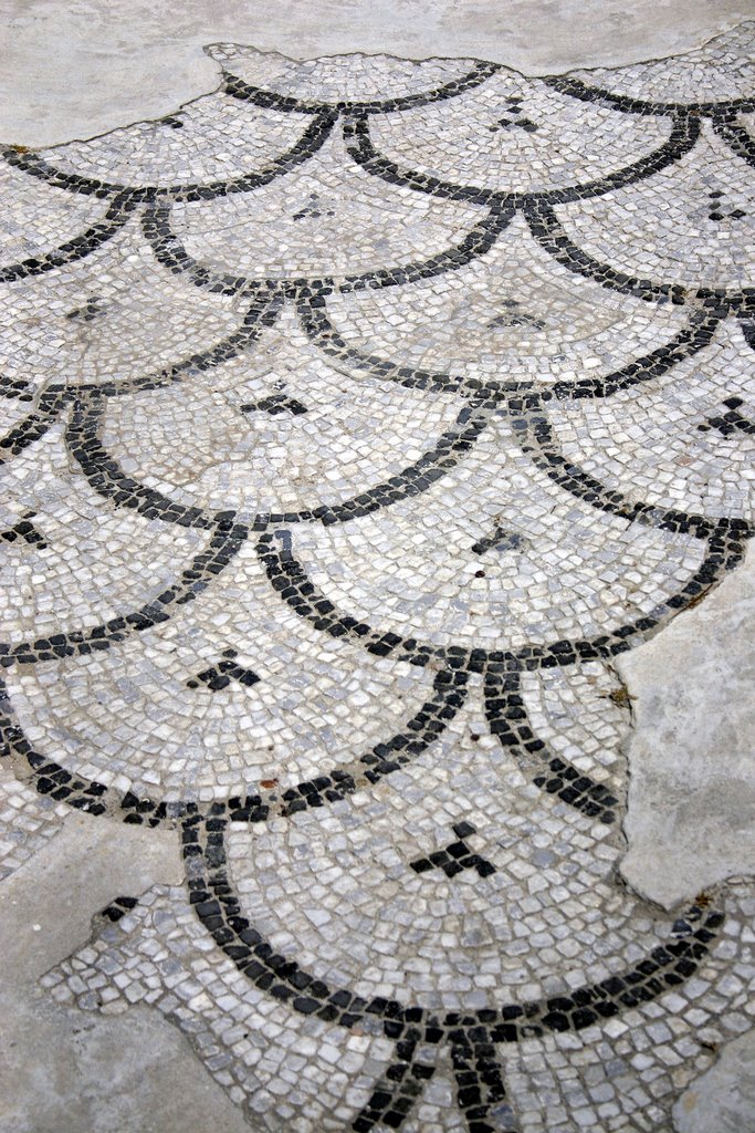 Alexandria - Floor mosaic in the roman theater by Cottius